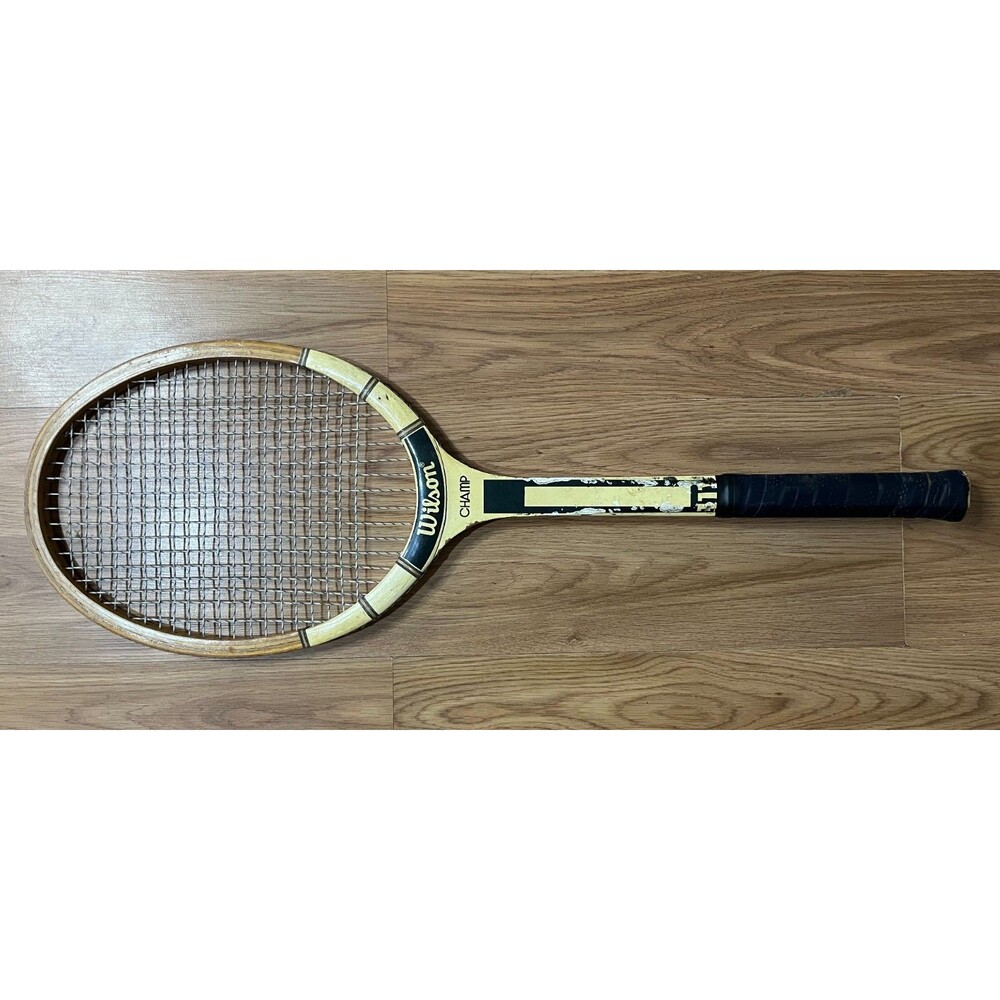 Used Wilson Champ Vintage Wood Tennis Racquet - Grip 4 1/8